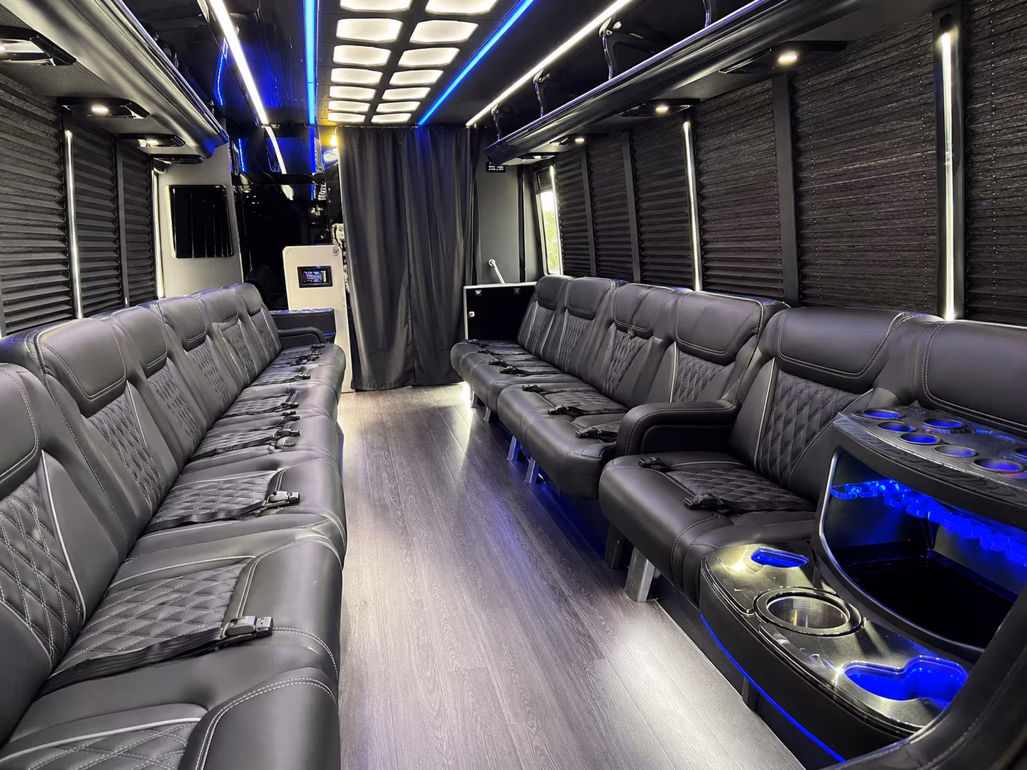 bachelorette and bachelor party buses through carlsbad village and beyond