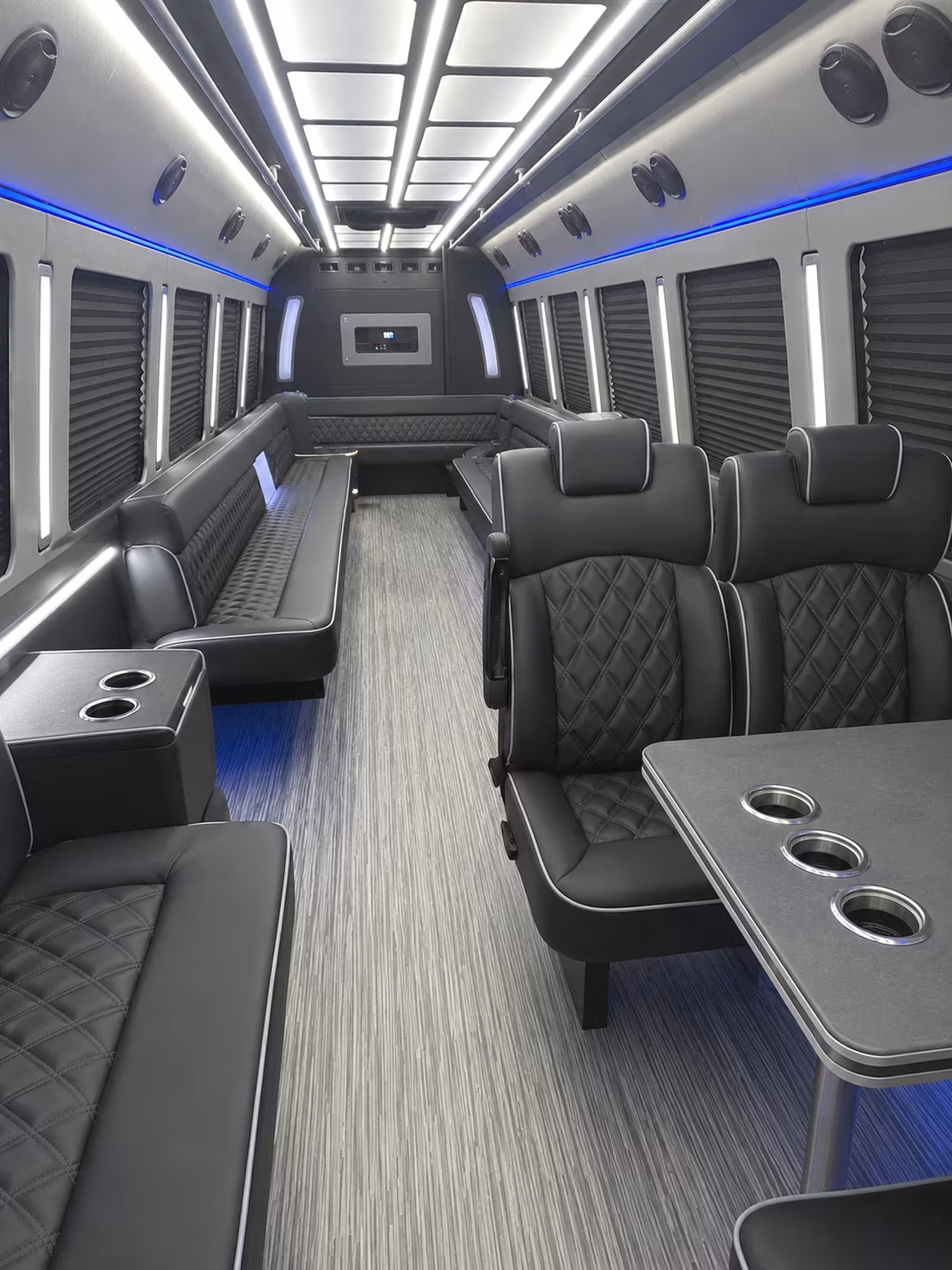 carlsbad 25 passenger party bus inside