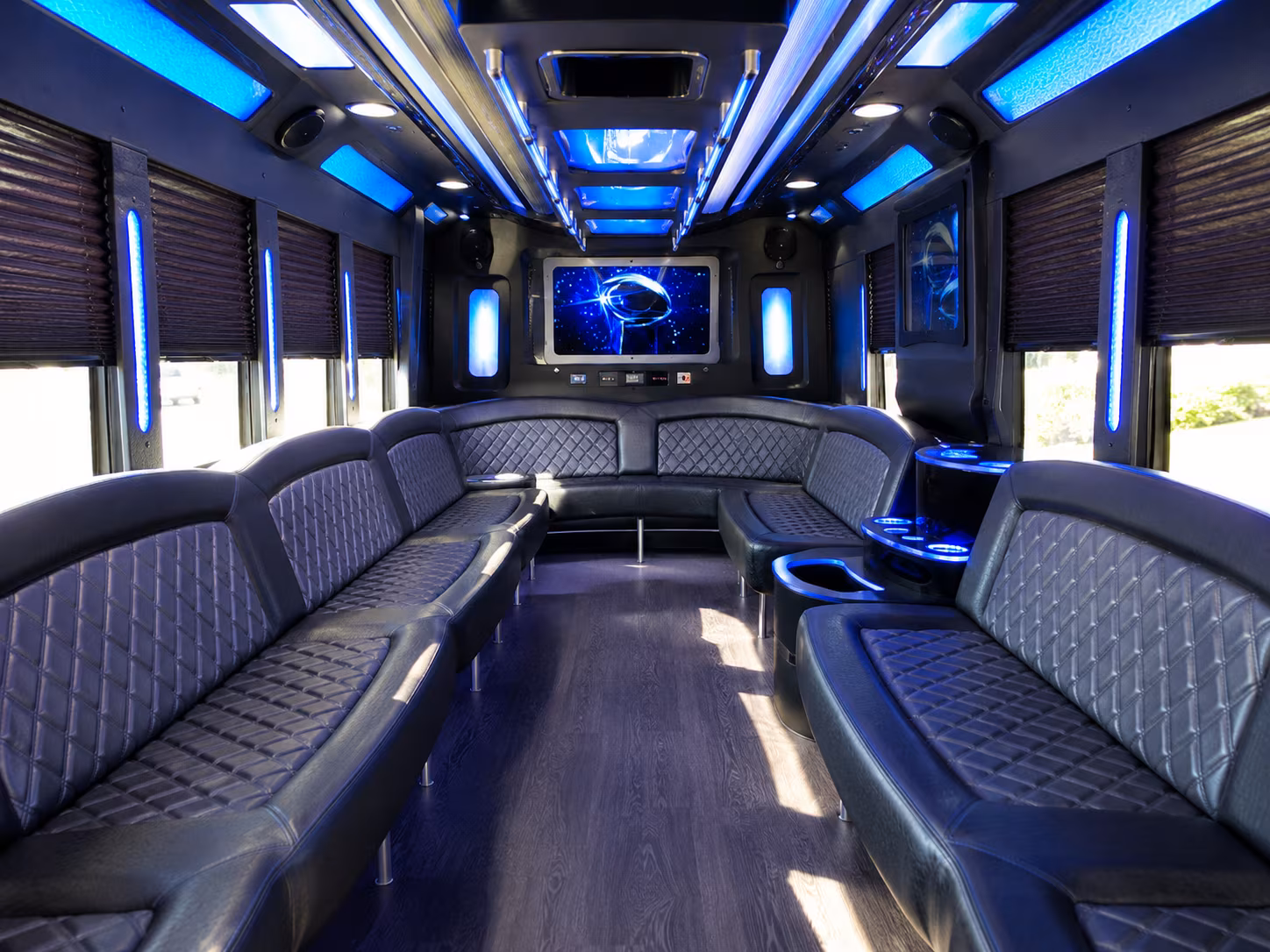 carlsbad 28 passenger party bus inside