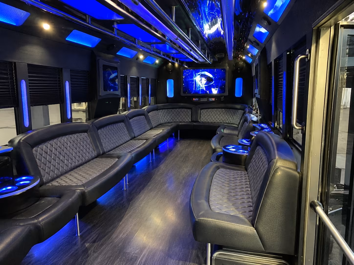 carlsbad 28 passenger party bus interior