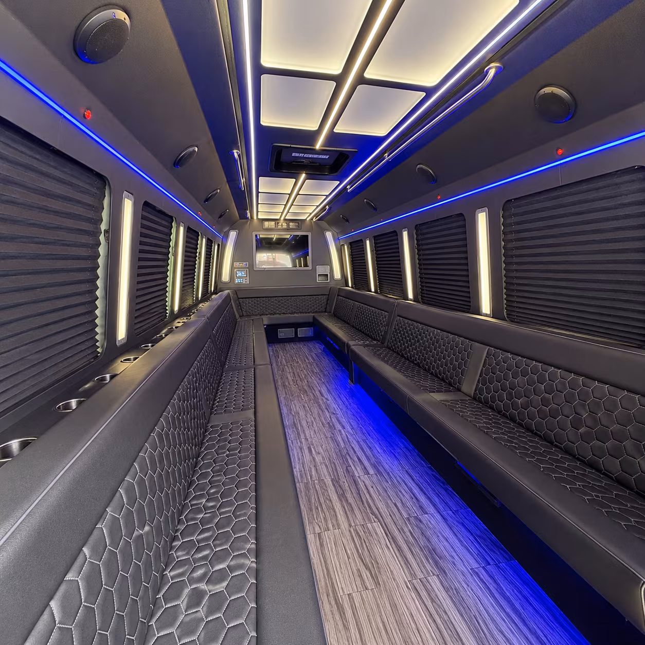 carlsbad 30 passenger party bus interior