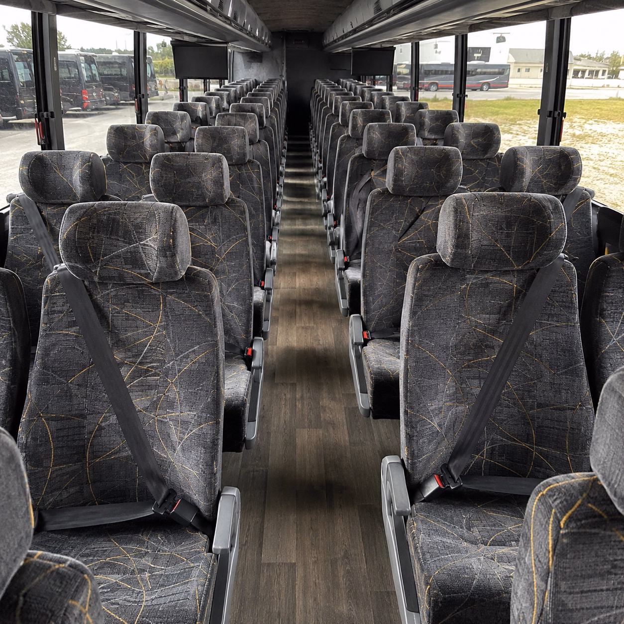 carlsbad charter bus rental interior