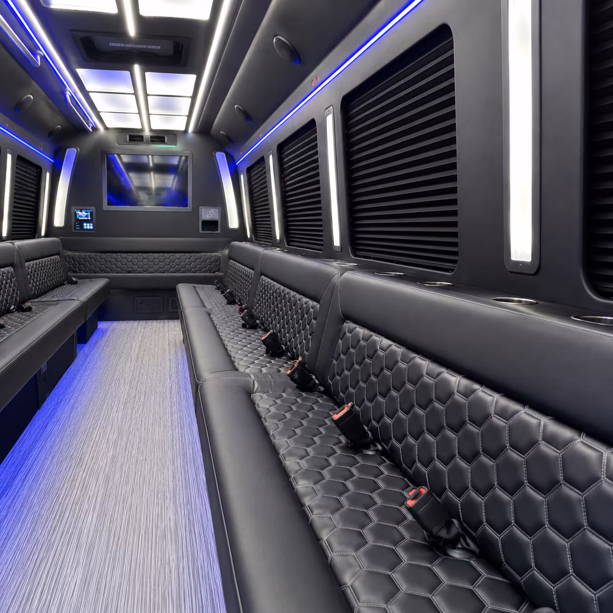 carlsbad party bus rental interior